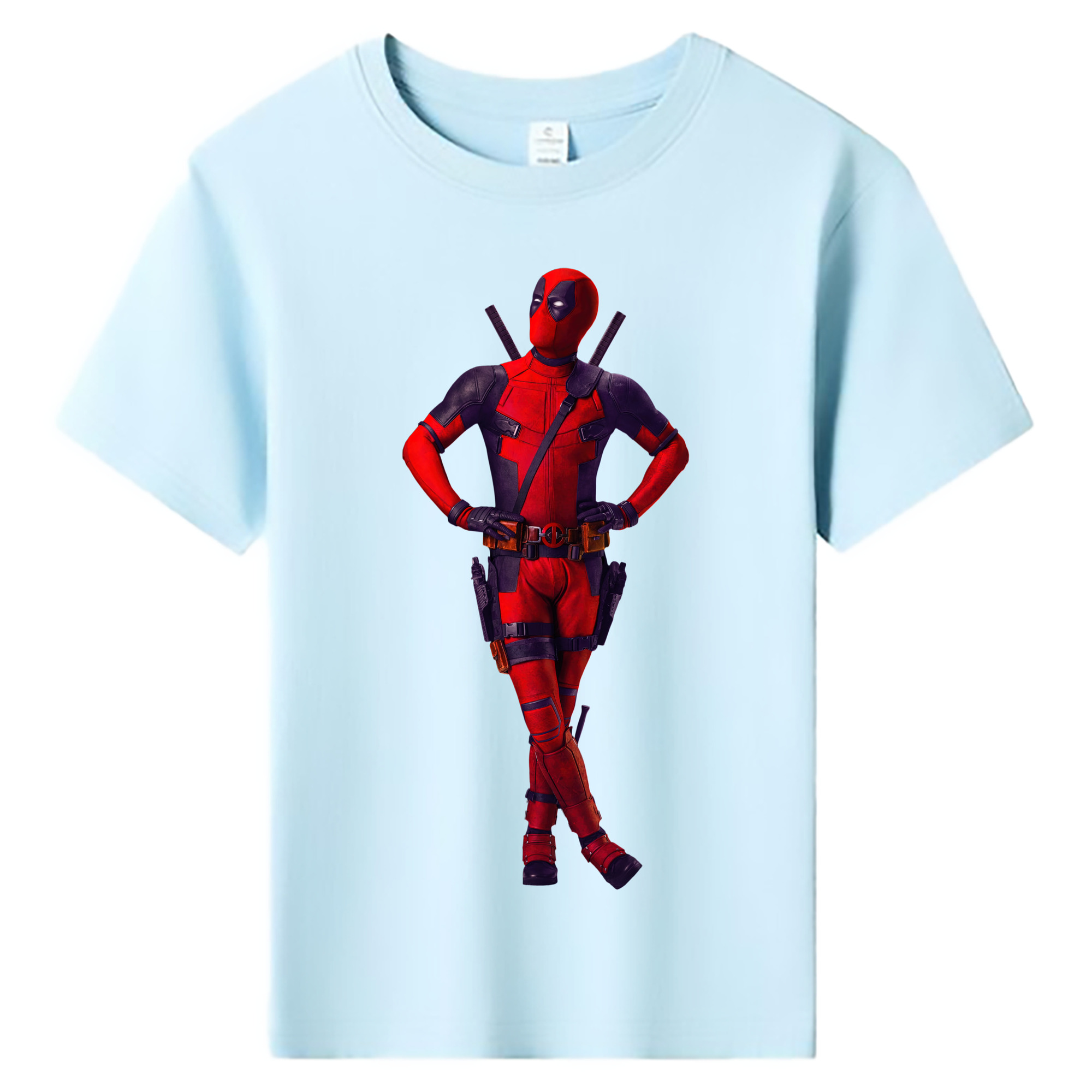 （画像用） Deadpool デッドプール 綿100％キッズTシャツ（フロントプリント）